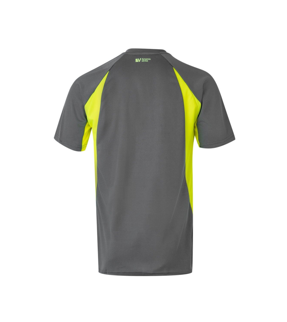 CAMISETA BICOLOR INDUSTRIA VERANO GRIS AMARILLO FRENTE