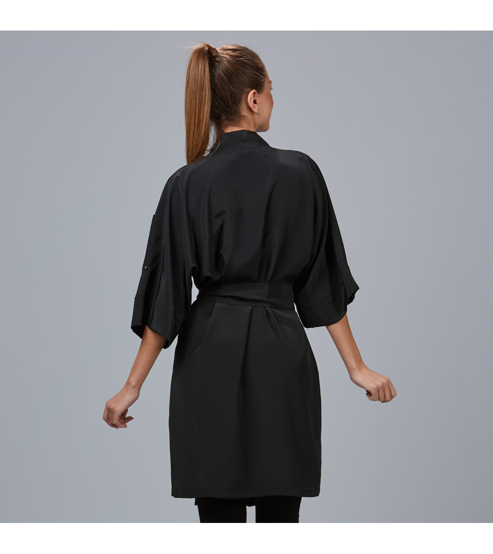 TUNICA UNISEX PELUQUERIA NEGRO FRENTE