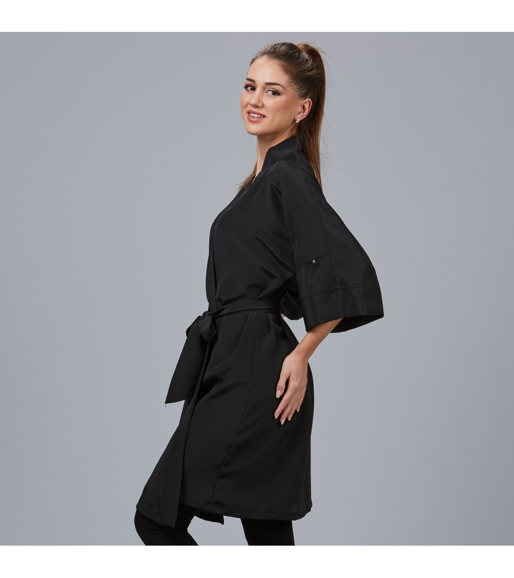 TUNICA UNISEX PELUQUERIA NEGRO FRENTE