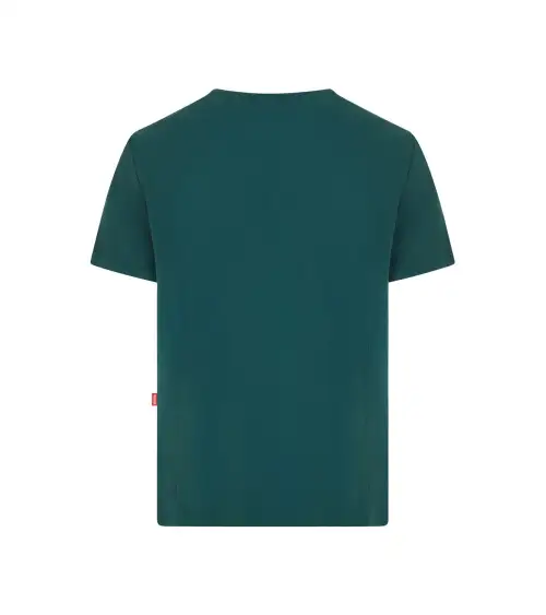 CASACA SANITARIA TACTO SUAVE REPELENTE LIQUIDOS VERDE OSCURO FRENTE