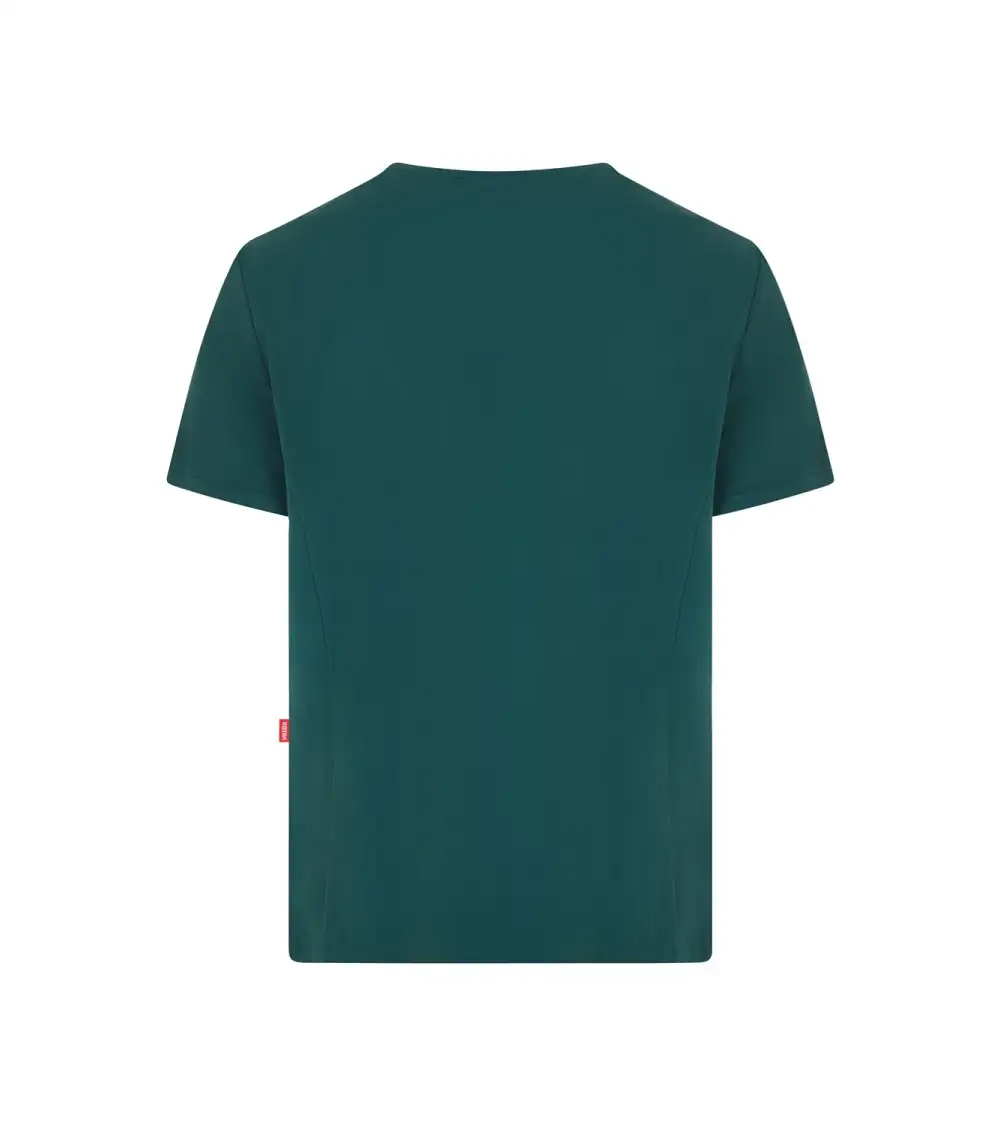 CASACA SANITARIA TACTO SUAVE REPELENTE LIQUIDOS VERDE OSCURO FRENTE