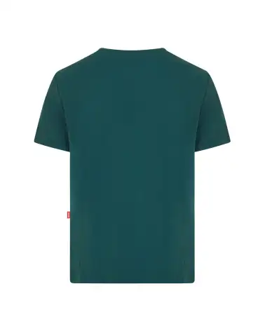 CASACA SANITARIA TACTO SUAVE REPELENTE LIQUIDOS VERDE OSCURO ESPALDA