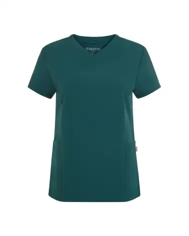 CASACA MUJER TACTO SUAVE REPELENTE LIQUIDOS VERDE OSCURO FRENTE