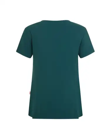 CASACA MUJER TACTO SUAVE REPELENTE LIQUIDOS VERDE OSCURO ESPALDA