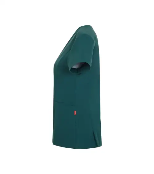 CASACA MUJER TACTO SUAVE REPELENTE LIQUIDOS VERDE OSCURO FRENTE