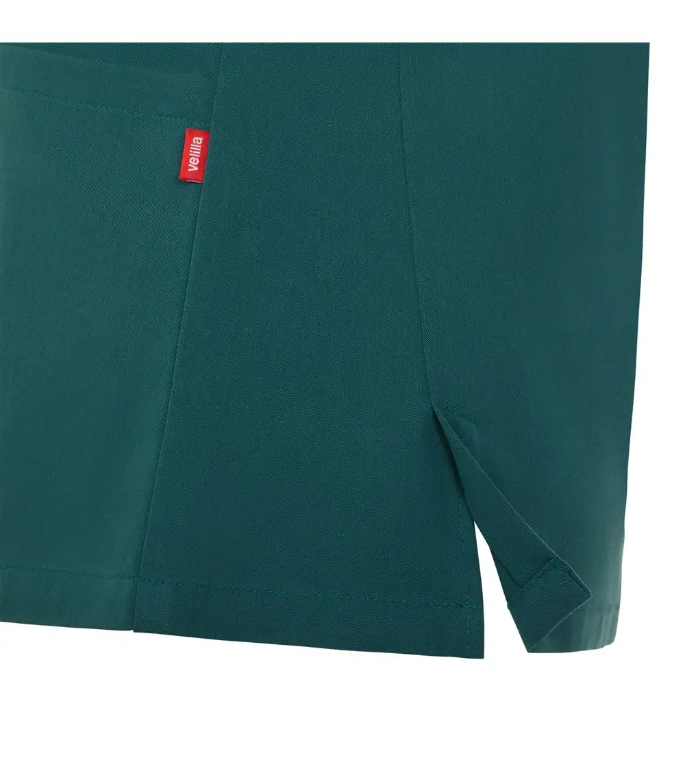 CASACA MUJER TACTO SUAVE REPELENTE LIQUIDOS VERDE OSCURO FRENTE