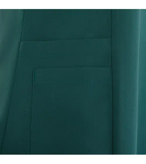 CASACA MUJER TACTO SUAVE REPELENTE LIQUIDOS VERDE OSCURO FRENTE