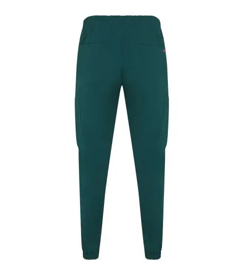 PANTALÓN JOGGER TACTO SUAVE REPELENTE LIQUIDOS VERDE OSCURO FRENTE