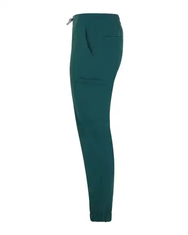 PANTALÓN JOGGER TACTO SUAVE REPELENTE LIQUIDOS VERDE OSCURO COSTADO