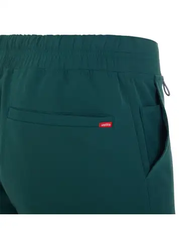 PANTALÓN JOGGER TACTO SUAVE REPELENTE LIQUIDOS VERDE OSCURO BOLSILLO TRASERO