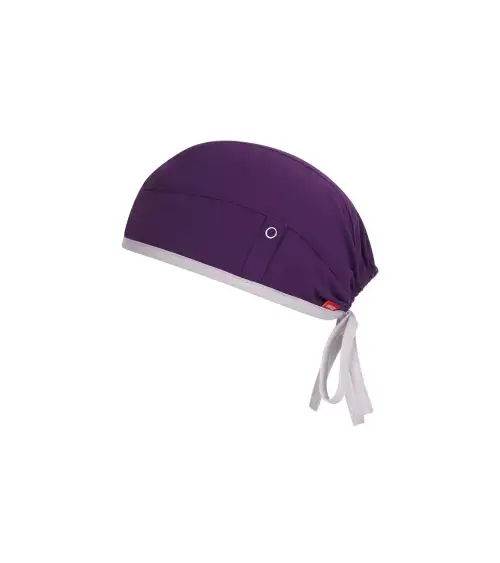 GORRO SANITARIO TACTO SUAVE REPELENTE LIQUIDOS MORADO COSTADO