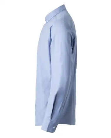 CAMISA OXFORD MANGA LARGA STRETCH CELESTE COSTADO