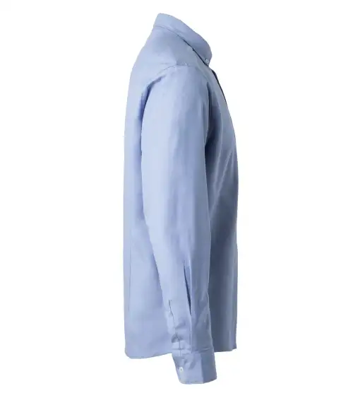 CAMISA OXFORD MANGA LARGA STRETCH CELESTE FRENTE