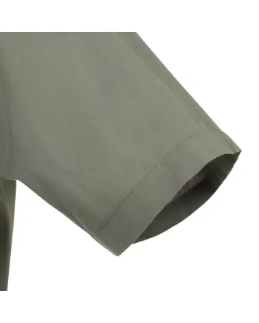 CAMISA HOMBRE POPELIN MANGA CORTA STRETCH VERDE OLIVA MANGA
