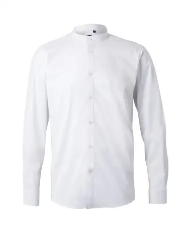 CAMISA HOMBRE POPELIN MANGA LARGA STRETCH BLANCO FRENTE