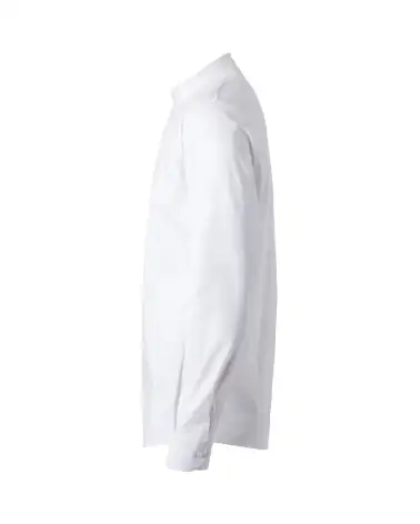 CAMISA HOMBRE POPELIN MANGA LARGA STRETCH BLANCO COSTADO