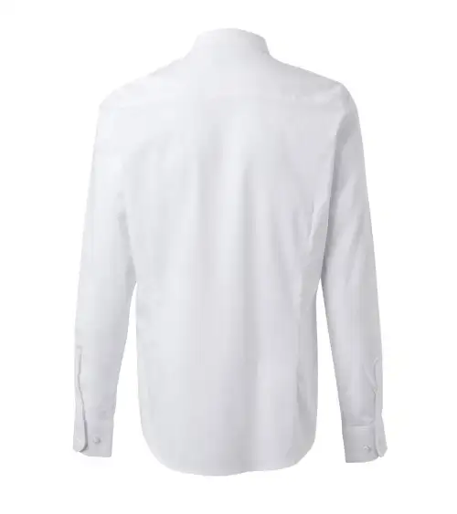 CAMISA MUJER POPELIN MANGA LARGA STRETCH BLANCO EJEMPLO DE USO