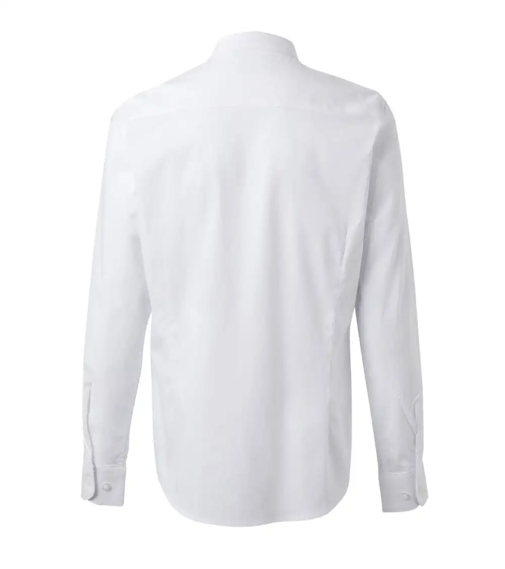 CAMISA MUJER POPELIN MANGA LARGA STRETCH BLANCO EJEMPLO DE USO
