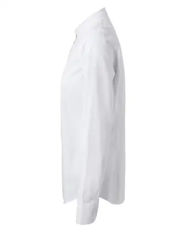 CAMISA MUJER POPELIN MANGA LARGA STRETCH BLANCO COSTADO