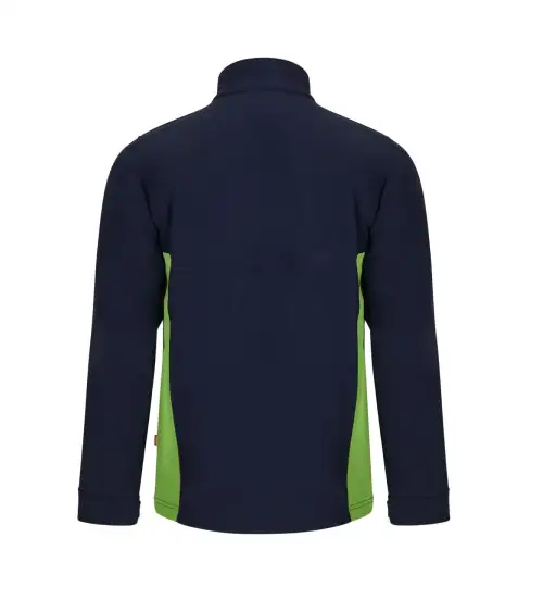 CAZADORA SOFTSHELL BICOLOR INDUSTRIA MARINO VERDE FRENTE