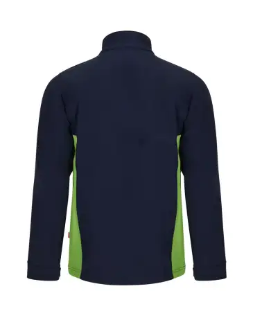 CAZADORA SOFTSHELL BICOLOR INDUSTRIA MARINO VERDE ESPALDA