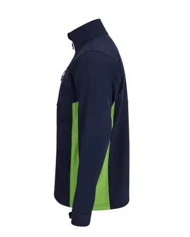 CAZADORA SOFTSHELL BICOLOR INDUSTRIA MARINO VERDE COSTADO