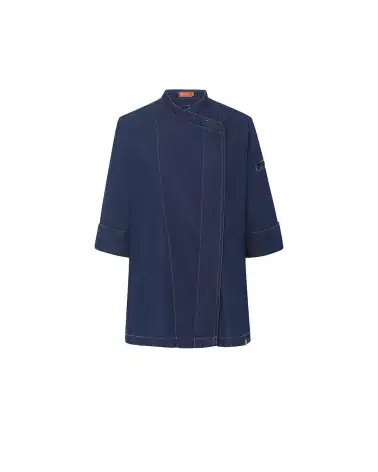CHAQUETA COCINA MUJER COOLMAX MANGA FRANCESA FRENTE