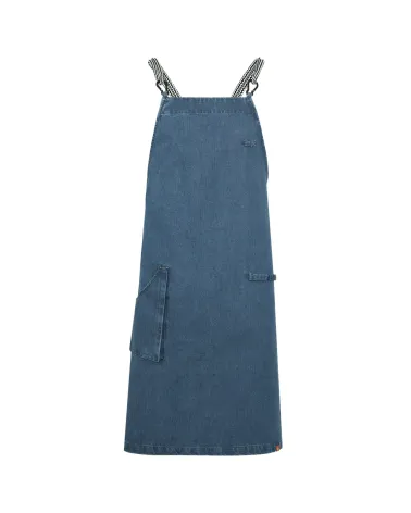 DELANTAL PETO CRUZADO DENIM CAMARERO FRENTE