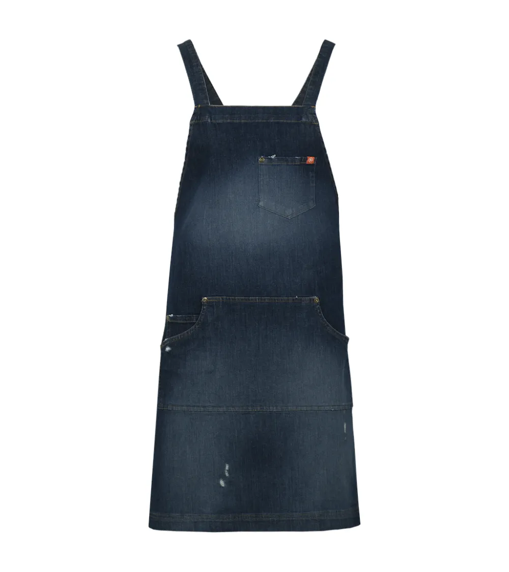 DELANTAL VAQUERO TIRANTES CRUZADOS COSTADO