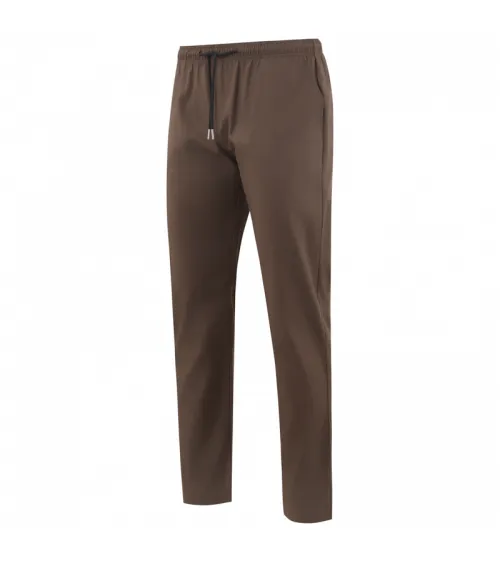 PANTALÓN COCINA CORDÓN LIGERO TRANSPIRABLE MARRÓN