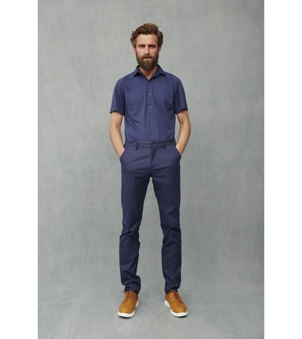 PANTALÓN TIPO CHINO SLIM FIT CAMARERO MARINO FRENTE