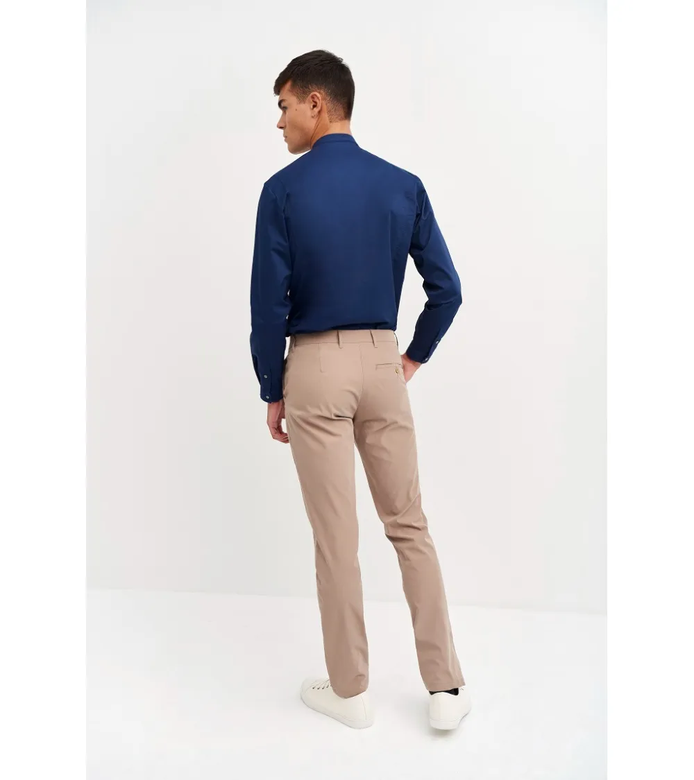 PANTALON CHINO HIDROFUGADO SLIM FIT BEIGE