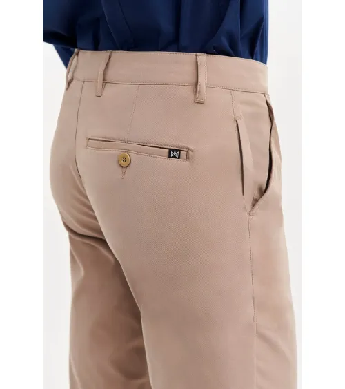 PANTALON CHINO HIDROFUGADO SLIM FIT BEIGE