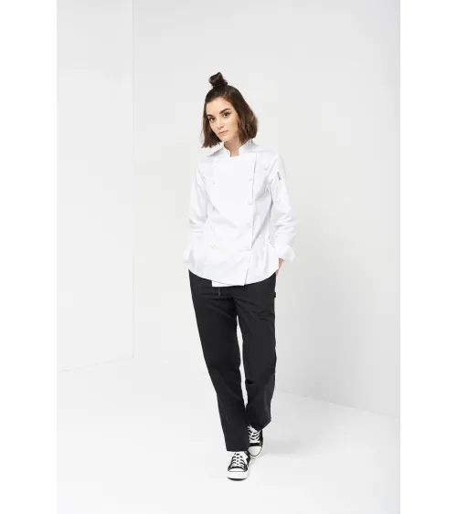 PANTALON DE COCINA BOLSILLOS Y CORDON EJEMPLO DE USO
