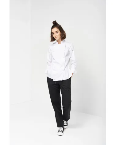 PANTALON DE COCINA BOLSILLOS Y CORDON EJEMPLO DE USO