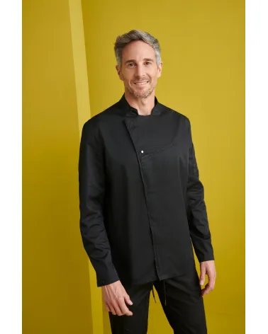 CHAQUETA COCINA RIB NEGRO EJEMPLO DE USO