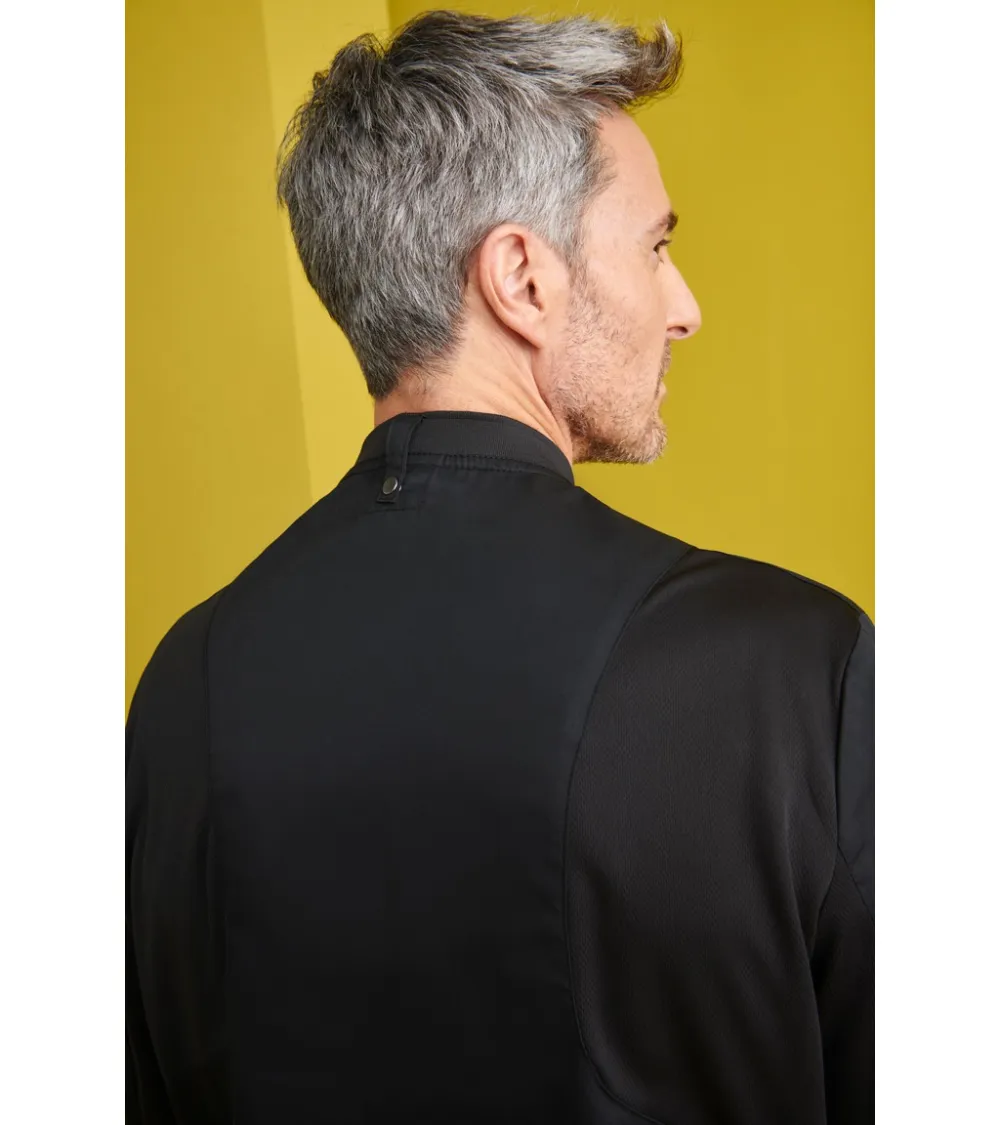 CHAQUETA COCINA RIB NEGRO EJEMPLO DE USO