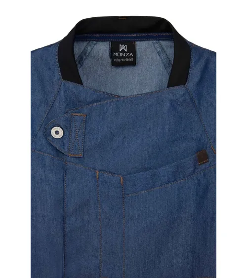 CHAQUETILLA HOSTELERIA MANGA CORTA DENIM EJEMPLO DE USO