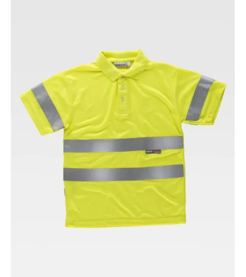 POLO ALTA VISIBILIDAD CLASE 2 amarillo FRENTE