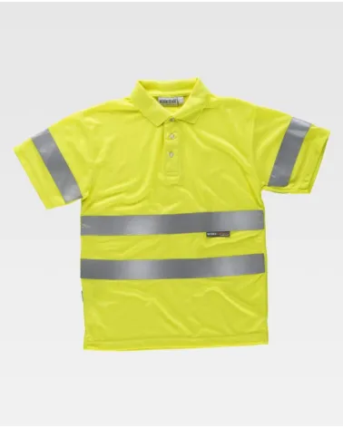 POLO ALTA VISIBILIDAD CLASE 2 amarillo FRENTE