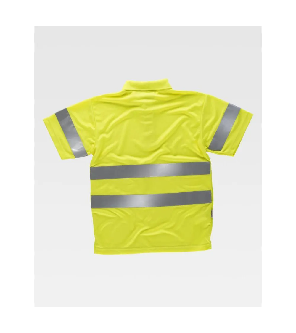 POLO ALTA VISIBILIDAD CLASE 2 amarillo FRENTE