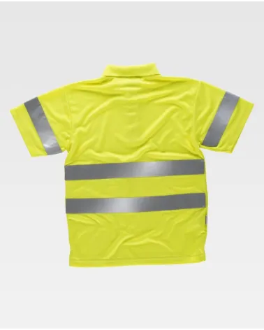 POLO ALTA VISIBILIDAD CLASE 2 AMARILLO ESPALDA