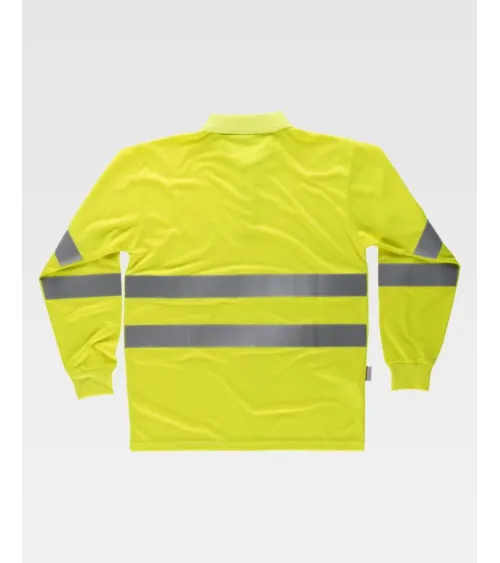 POLO MANGA LARGA ALTA VISIBILIDAD CLASE 2 AMARILLO FRENTE