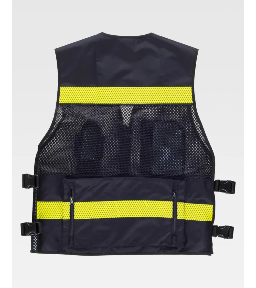 CHALECO REJILLA REFLECTANTE AJUSTE LATERAL FRENTE