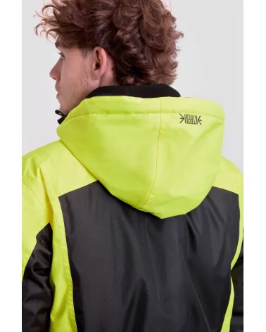 PARKA BICOLOR PARA FRIO EXTREMO DETALLE CAPUCHA