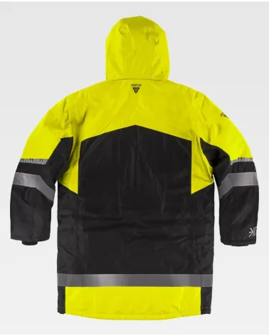 PARKA BICOLOR PARA FRIO EXTREMO ESPALDA