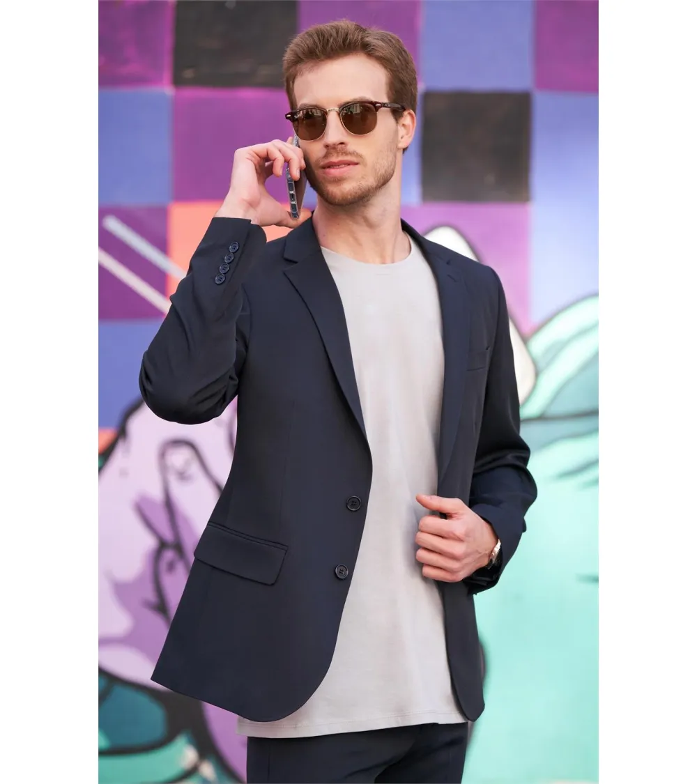 AMERICANA HOMBRE BIELASTICA RECEPCIONISTA MARINO EJEMPLO DE USO