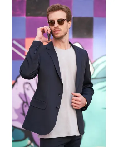 AMERICANA HOMBRE BIELASTICA RECEPCIONISTA MARINO EJEMPLO DE USO