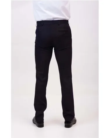 PANTALÓN VESTIR HOMBRE BIELASTICO MARINO ESPALDA