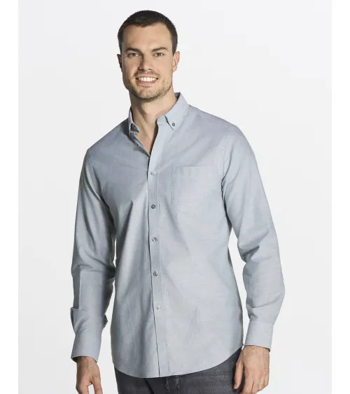 CAMISA DE VESTIR OXFORD SILVER